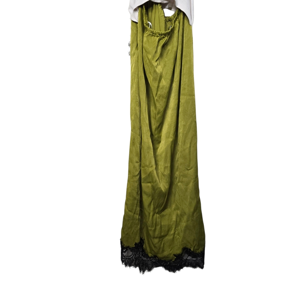 Anthropologie The Keeley Twofer Midi Dress Lace Sleeveless White Green Black XS - Picture 6 of 10